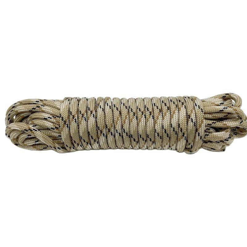 Braided polyester fastening rope