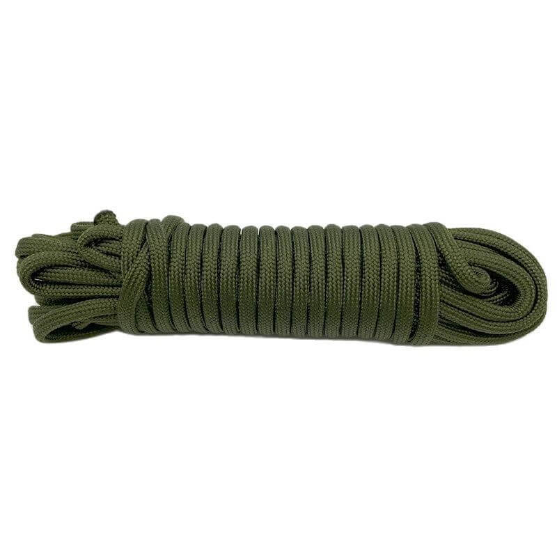 Braided polyester fastening rope