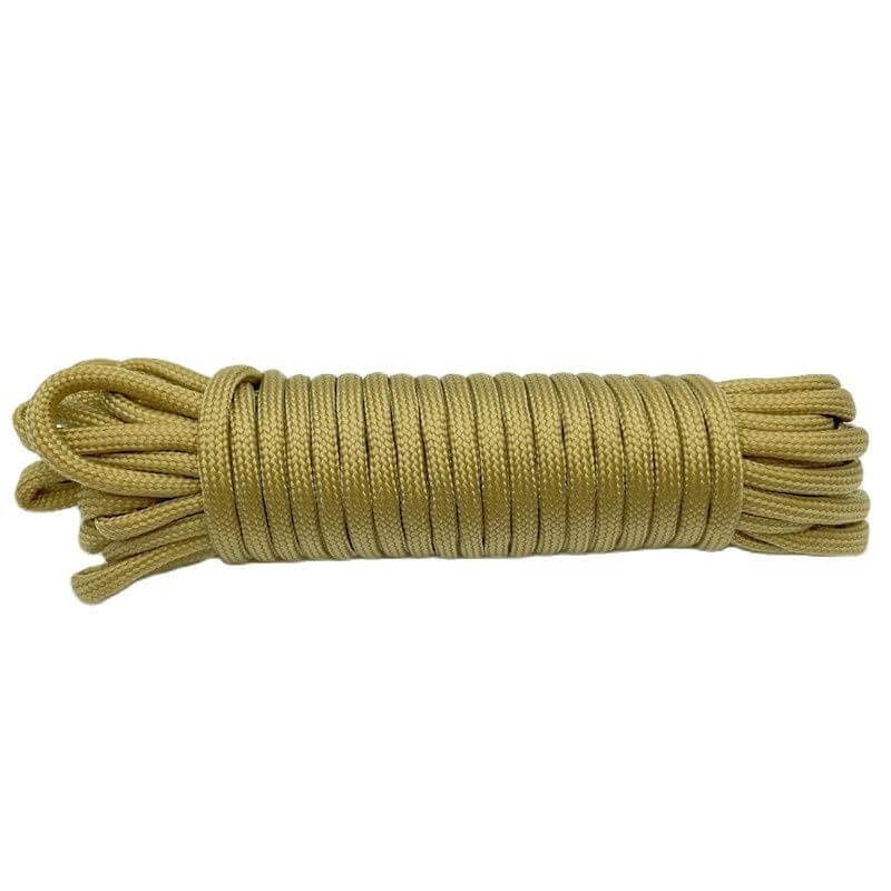 Braided polyester fastening rope