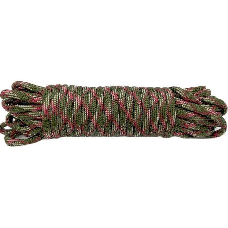 Braided polyester fastening rope