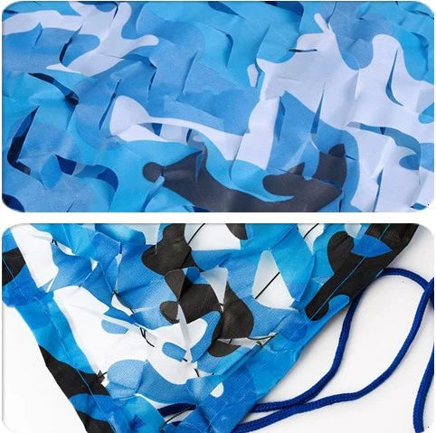 Camouflage net blue